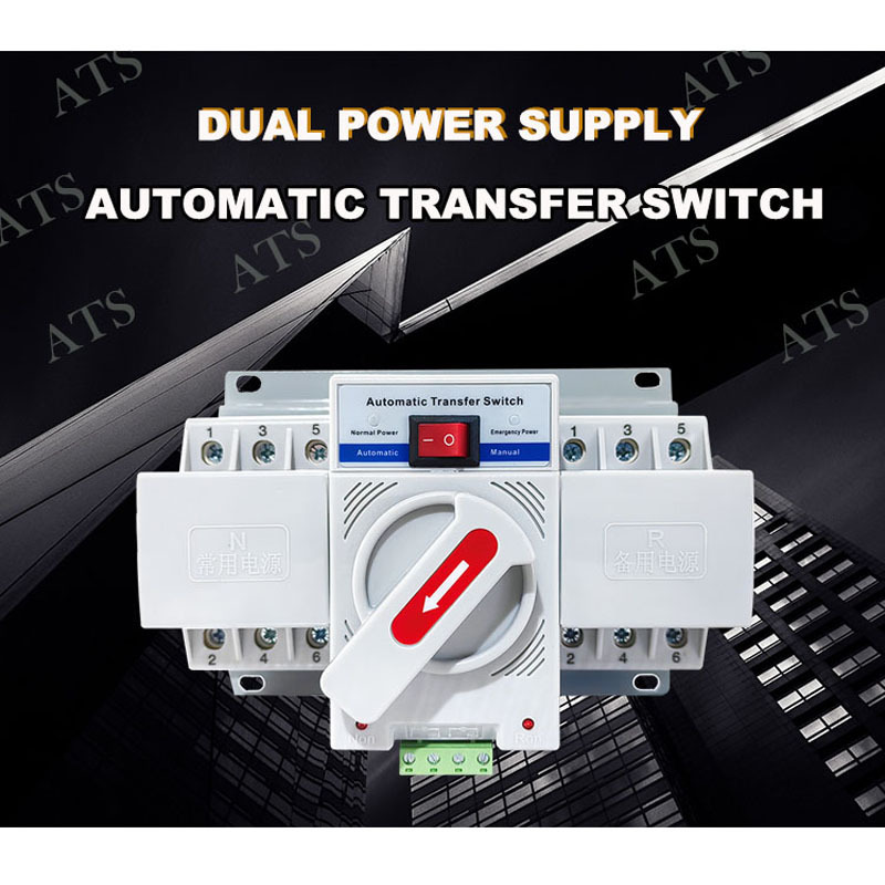 Good price change over dual power switch OEM AC 400V 16~63amps mcb type dual power automatic ATS transfer switch