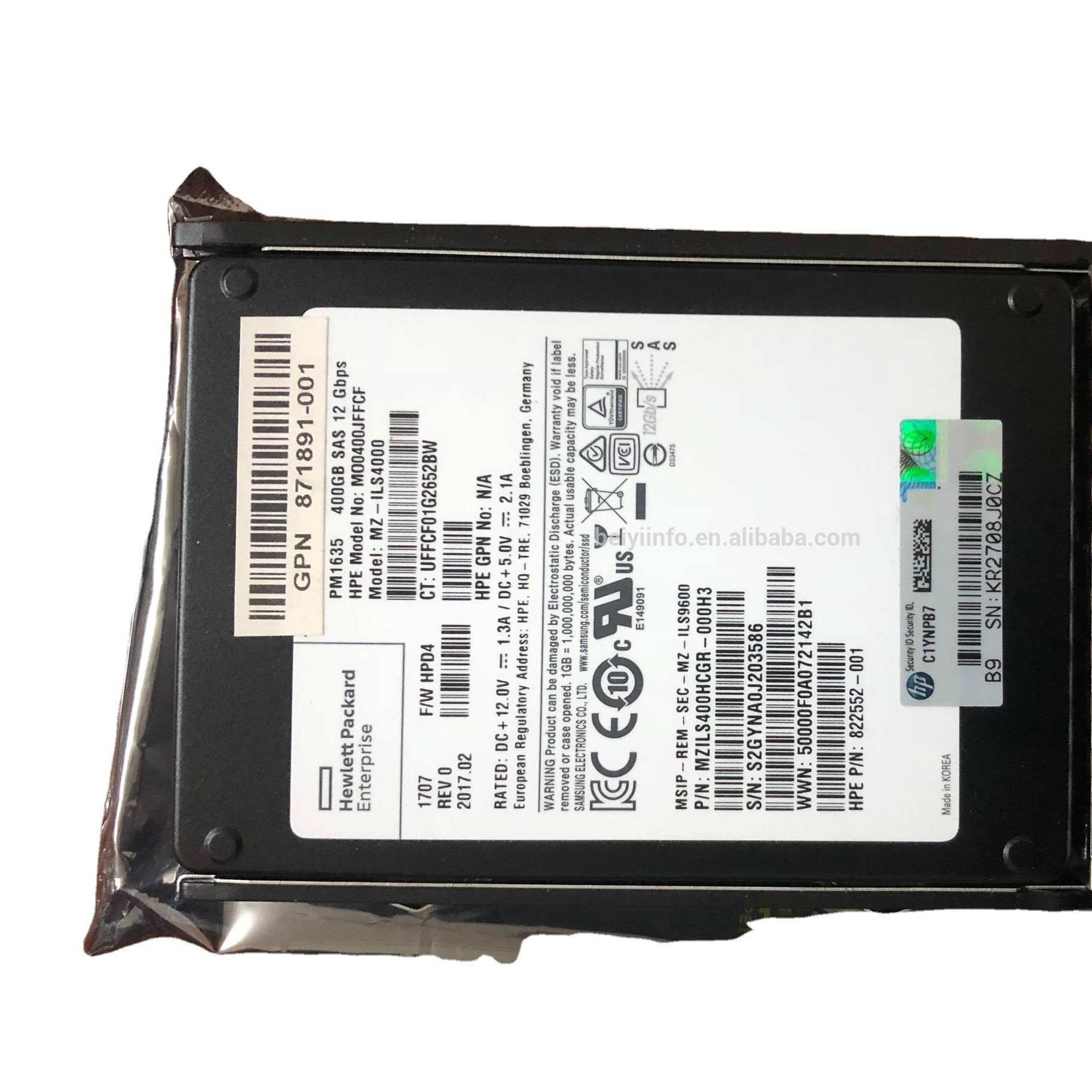 Original BULK HPE P9M79A 400GB 12G SAS MU 3.5 LFF MSA hard drive 868231-001 N9X95A 841504-001 MSA 400GB SAS 12G SSD 2.5 MSA