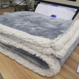 Wholesale Factory supply cheap but good quality  customized dyeing  polyester flannel  fleece and sherpa thick blanket