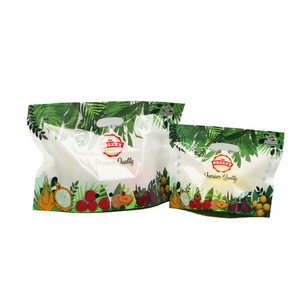 custom print plastic fruit packaging bag grapes packaging fruit banana mango fresh mylar bag