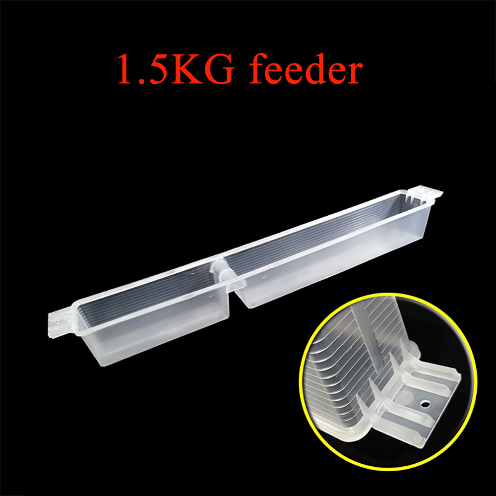 Beekeeping 1.5KG Bee Feeders Feeding Hives Inside Plastic Food Pollen Container Trough Supplies Accessories