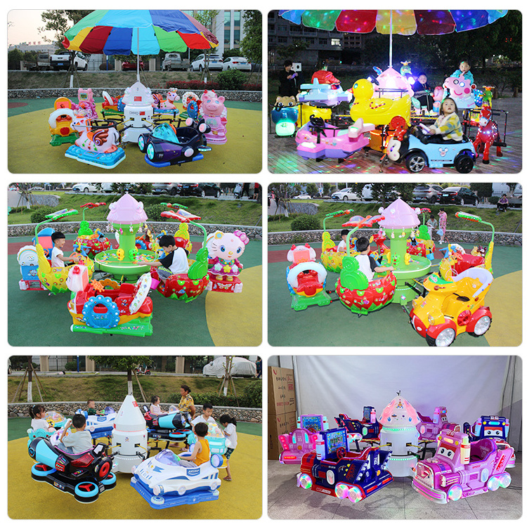 2024 playground for kids outdoor amusement park swing flying  merry go round carousel for sale