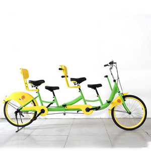 Steel tandem bicycle four person 2 person adults bikes hot sale bike sightseeing