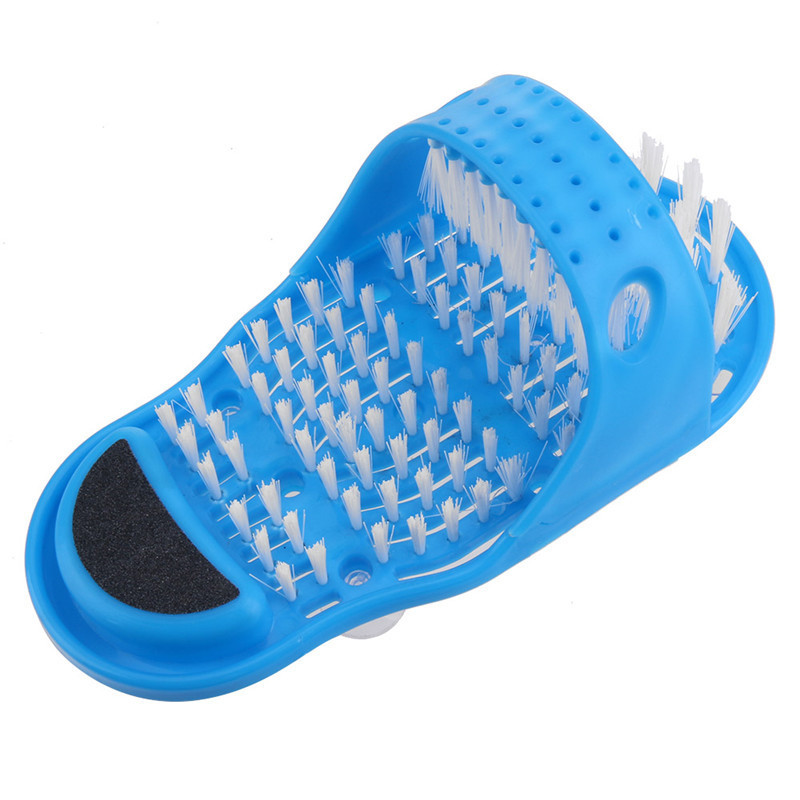 Plastic Bath Shower Feet Bath Shoes Brush Pumice Stone Foot Scrubber Spa Shower Remove Dead Skin Foot Care Tool Massage Slippers