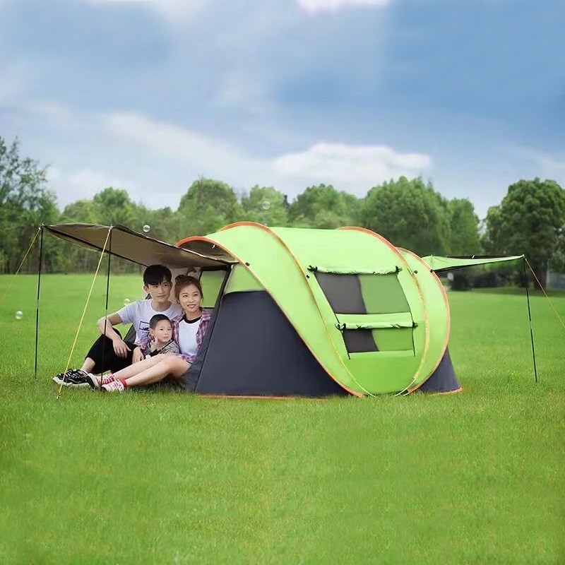 3-4 Person Big Camping Tent Waterproof 2 Bedrooms Big Size Travel Tent Outdoor Camping Tent For Family