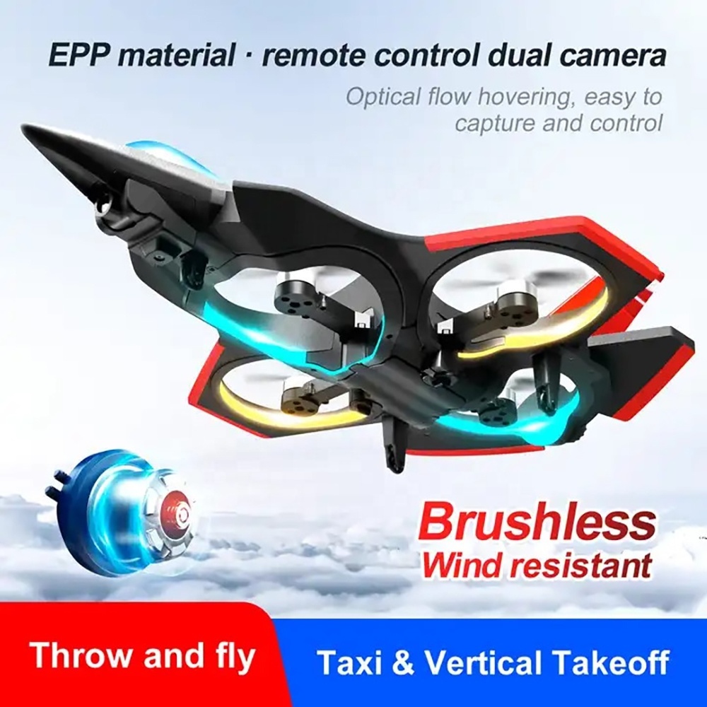 Paisible New T YL S152 Brushless EPP RC Airplane Beginner Radio Control Plane 480P Camera With Gyro Stabilizer 3.7V Battery