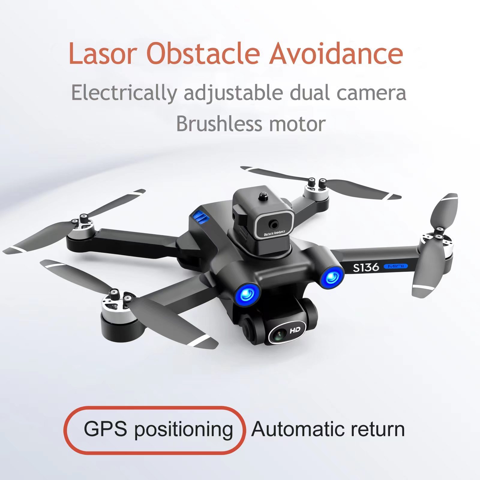 T YL Paisible Z Mini Remote Control Quadcopter GPS FPV Helicopter Obstacle Avoidance Camera 720P Brushless RC Drone Plane S136