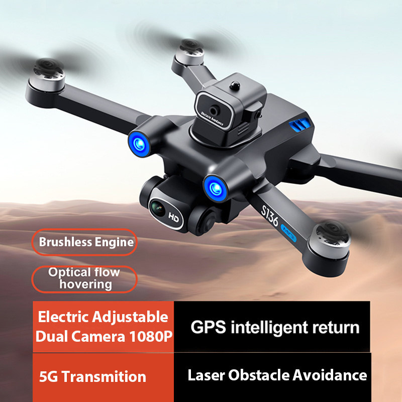 T YL Paisible Z Mini Remote Control Quadcopter GPS FPV Helicopter Obstacle Avoidance Camera 720P Brushless RC Drone Plane S136