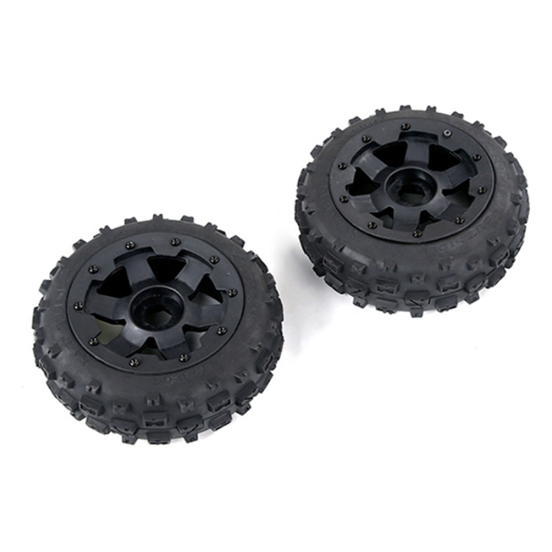 2pcs/set Off Road Front Tire Tyre For Rofun Baha 5B 1/5 RC Cars Remote Control Vehicle Parts Accessories 85078