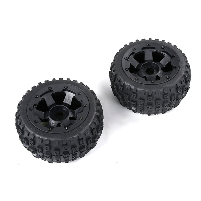 2pcs/set Off Road Rear Tire Tyre For Rofun Baha 5B 1/5 RC Cars Remote Control Vehicle Parts Accessories 85079