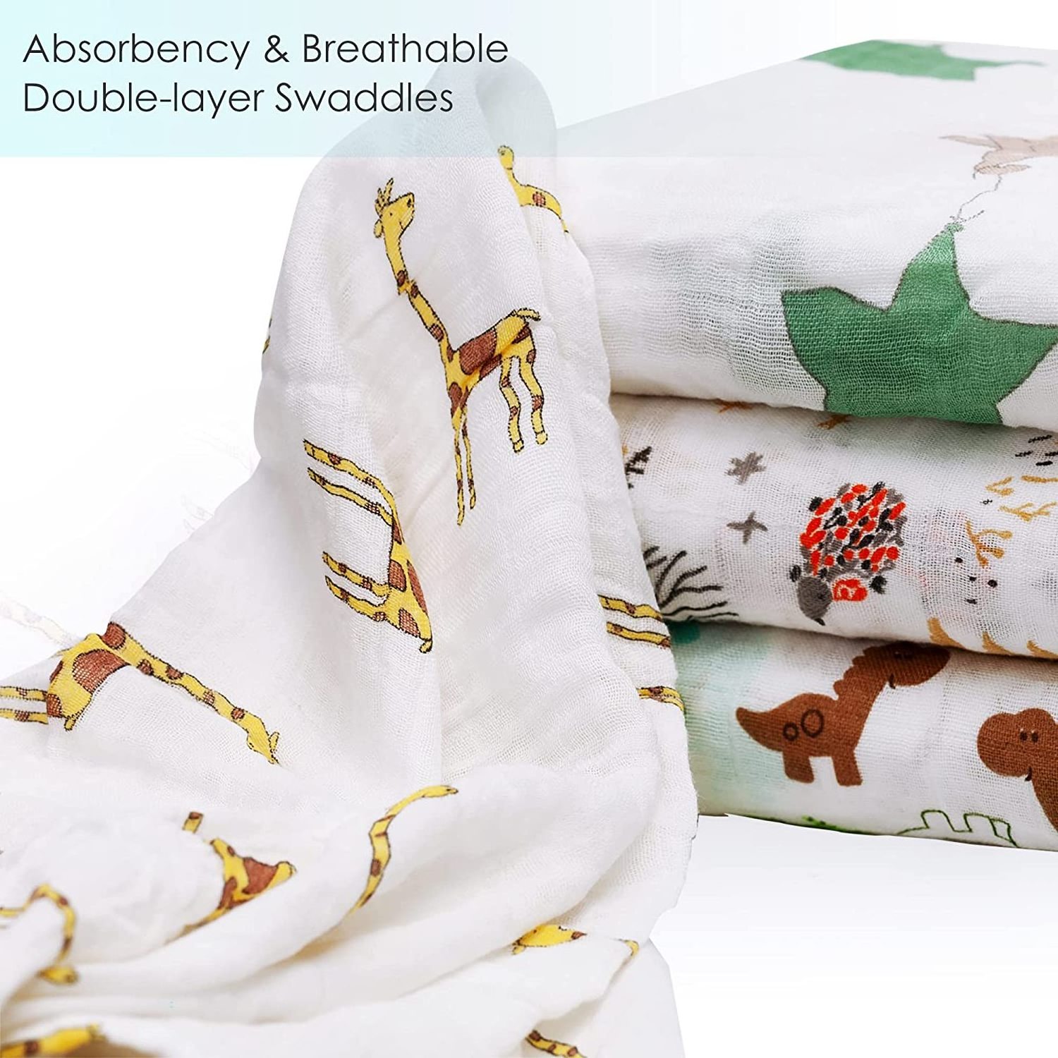 Paisible Newborn Baby Blankets  Wrap High Density Custom Print Design Blanket Organic Bamboo Warm Soft  Baby Muslin Swaddle