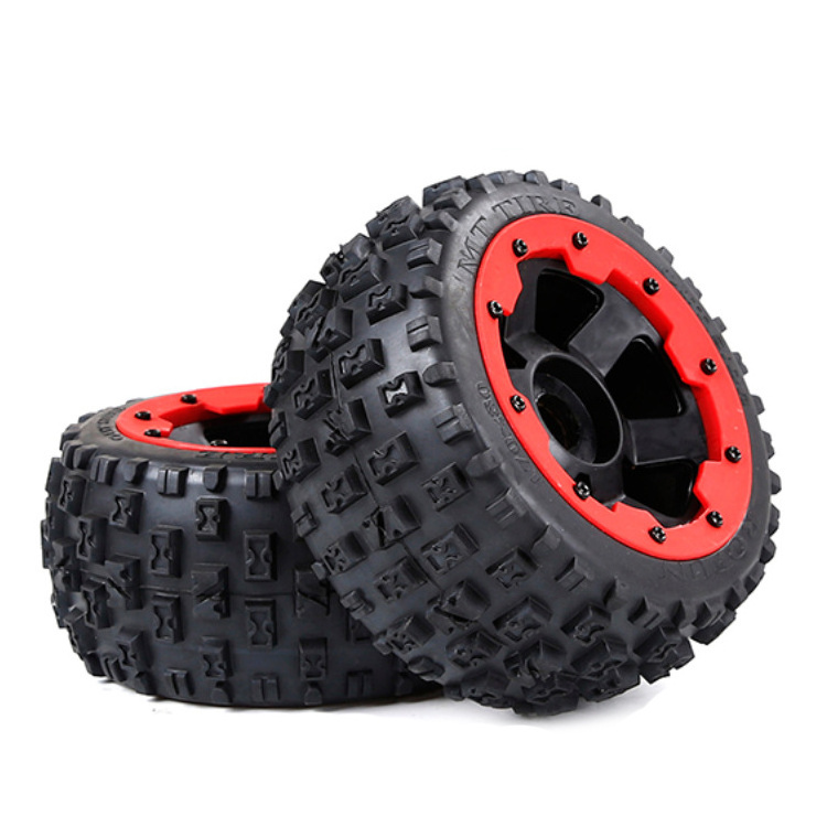 2pcs/set Off Road Rear Tire Tyre For Rofun Baha 5B 1/5 RC Cars Remote Control Vehicle Parts Accessories 85079