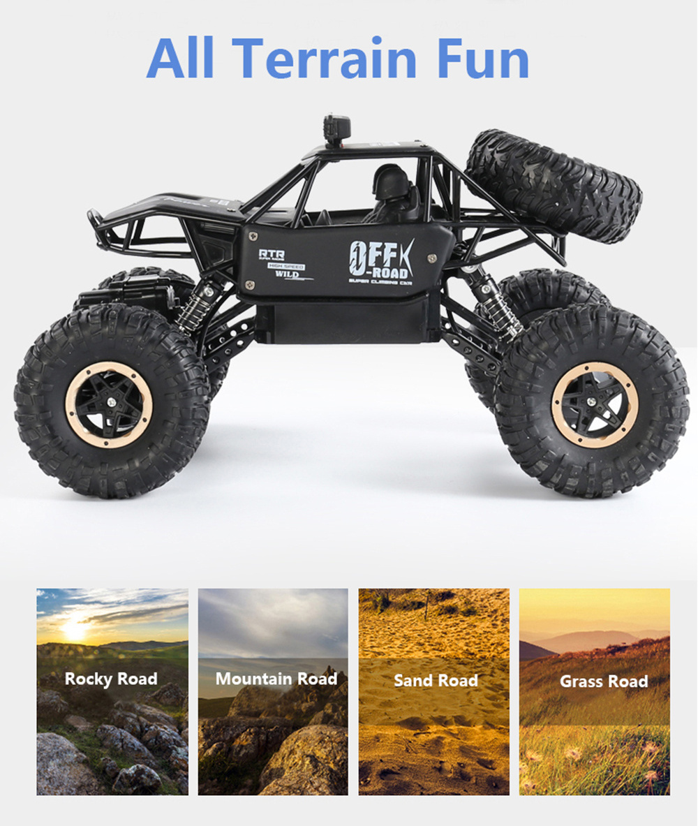 Rock Crawler LK 5514 2.4Ghz 4WD Off Road Remote Control Toy 4x4 Drive Radio Control Car RC Cars Toys for Boys Kids Gift