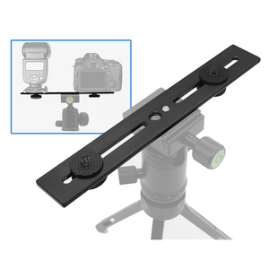 Quality Aluminum Alloy One-piece Flash Double Head Bracket T-type Bracket Camera Fill Light Long Vrossbar Camera Light Stand