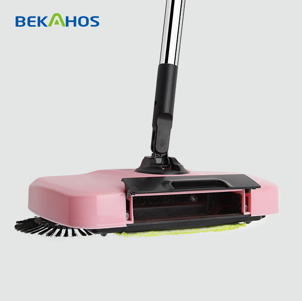 Lazy 3 in 1 Hand Push Propelled Sweeper Automatic Broom With Easy Cleaning Floor mop & Trash Bin Dustpan