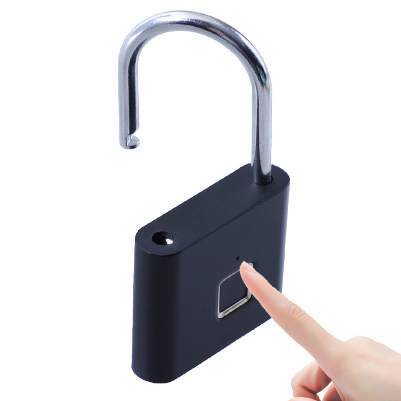 Electronic Fingerprint Padlock Waterproof Small Smart Keyless Mini Door Lock