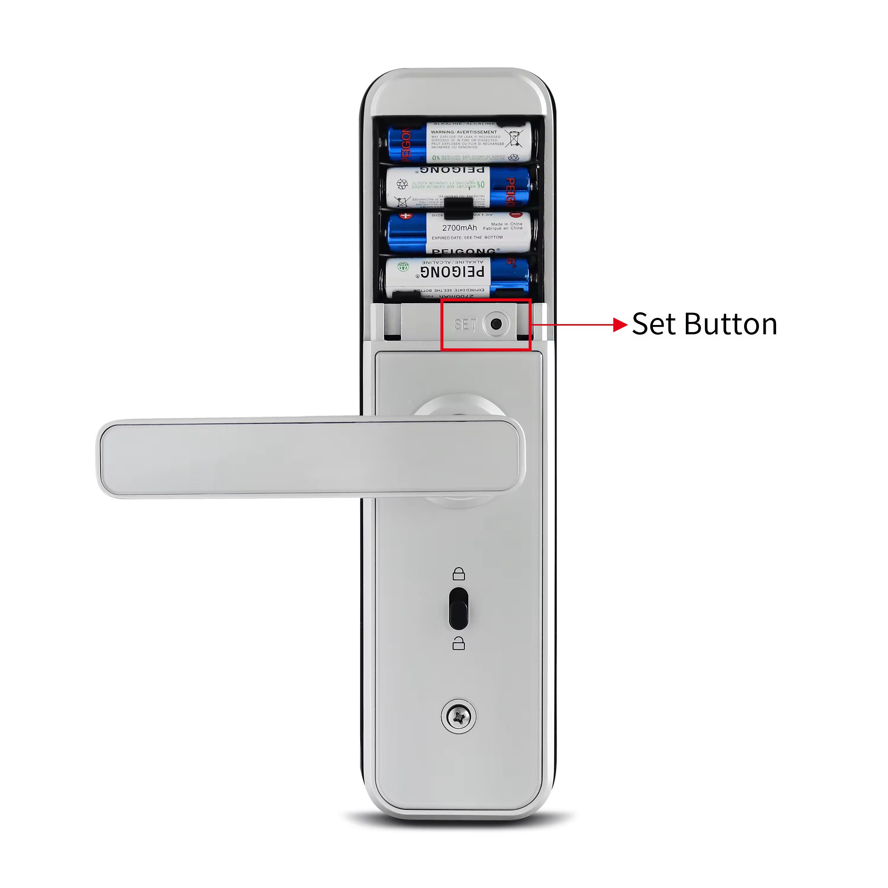 Waterproof Tuya Smart Biometric Door Lock WiFi TTlock App Fingerprint Door Handle Digital Keyless Home Outdoor Gate Lock