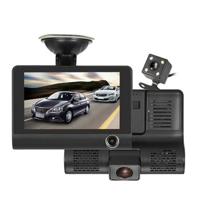 4.0 Inch 3 Lens Car Black Box HD 1080P Dash Cam 170 Degree Wide Angle Car Camera DVR Video Recorder Dashcam