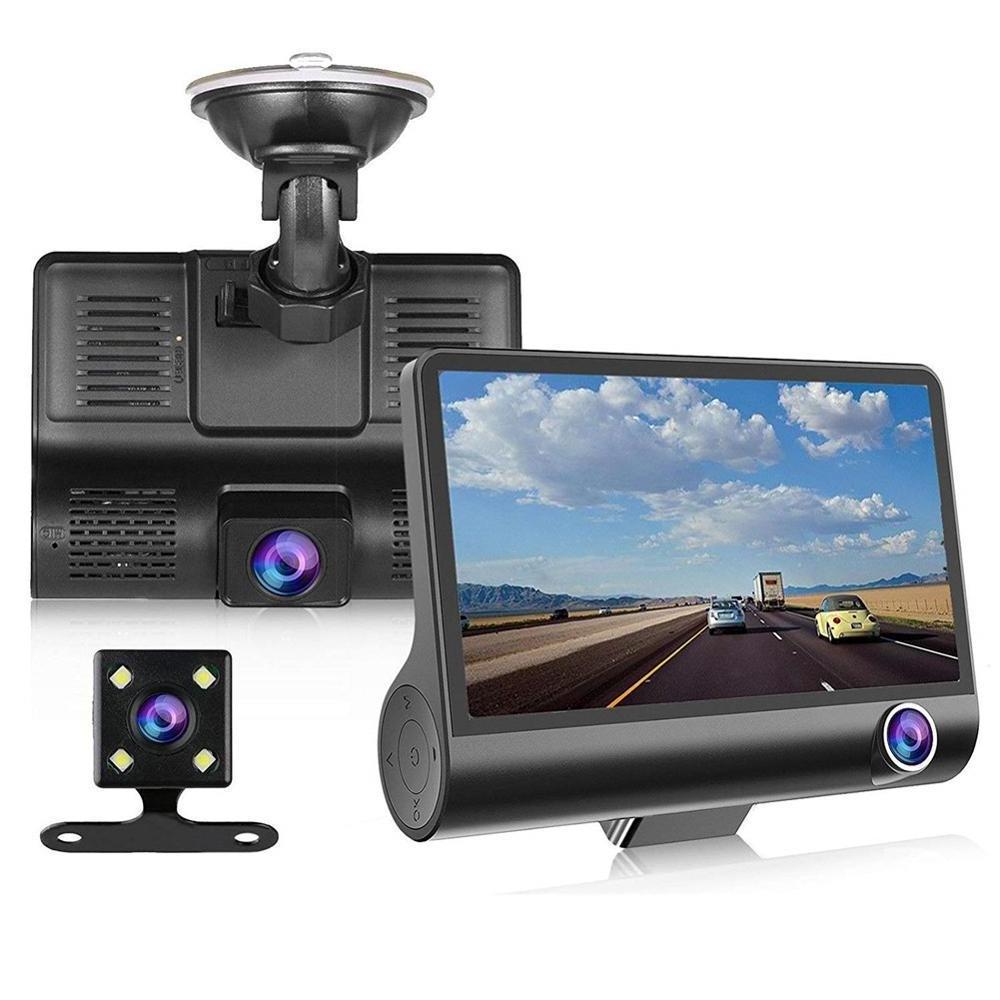 3 Lens Car DVR Triple With Three Cameras Car Camera HD 1080P Dash Cam 170 Degree Wide Angle Car Black Box