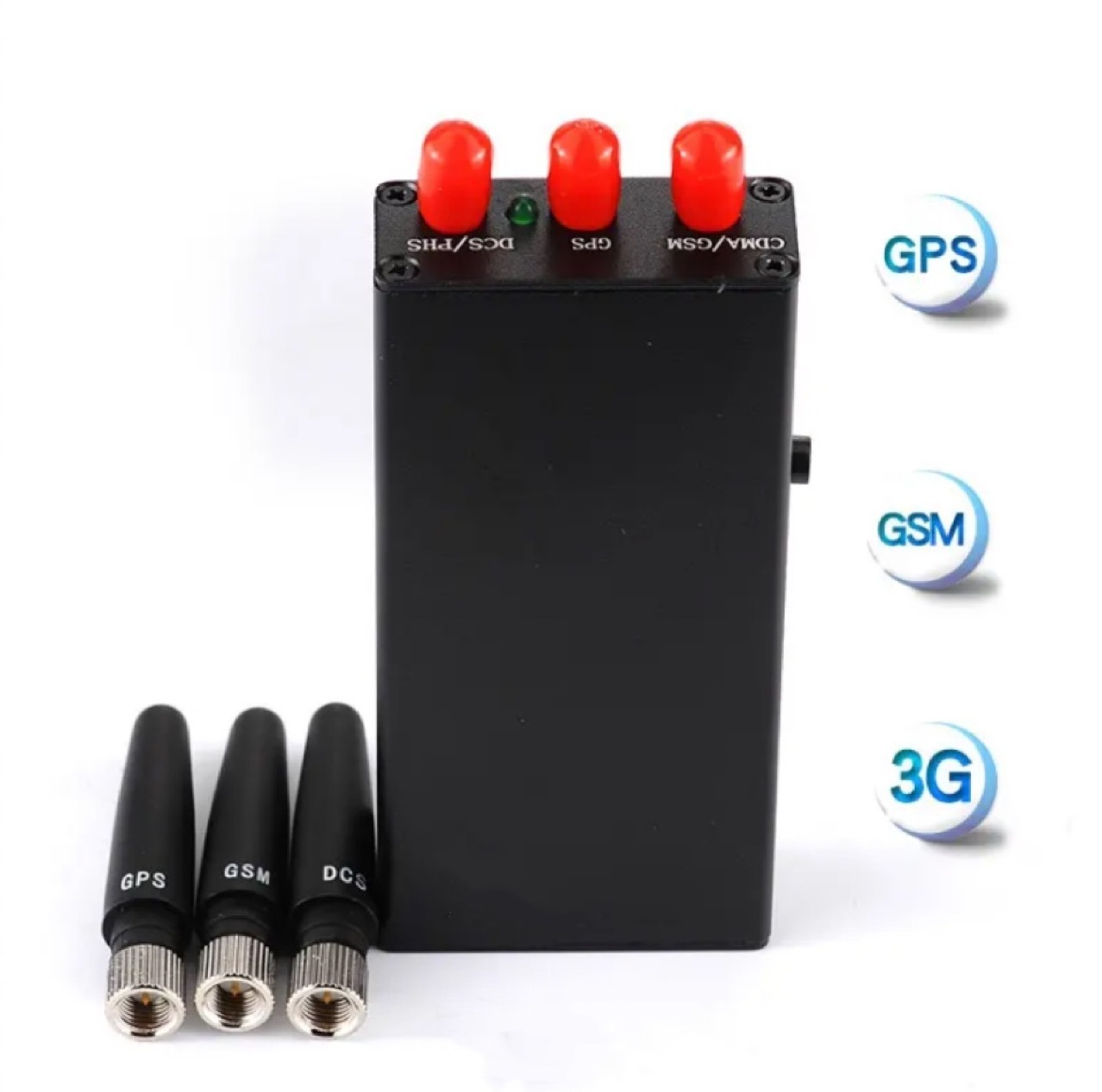 Portable Handheld 3 Antennas GSM 2G 3G GPS RF Wireless Signal Reduction Device Detector