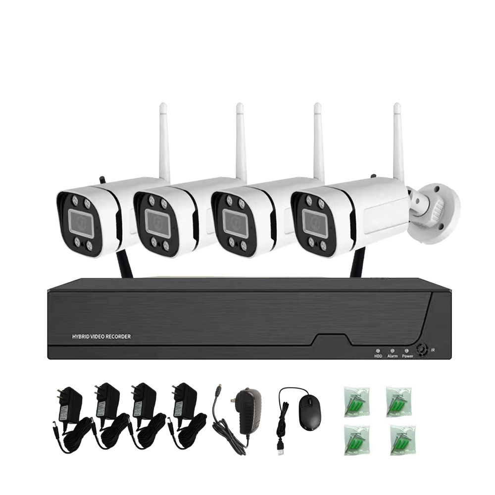 XMeye NVR Monitor 1080P 4CH Wireless WiFi NVR Security Camera Kit NVR Kit Camera De Segurance IP 4 Cameras