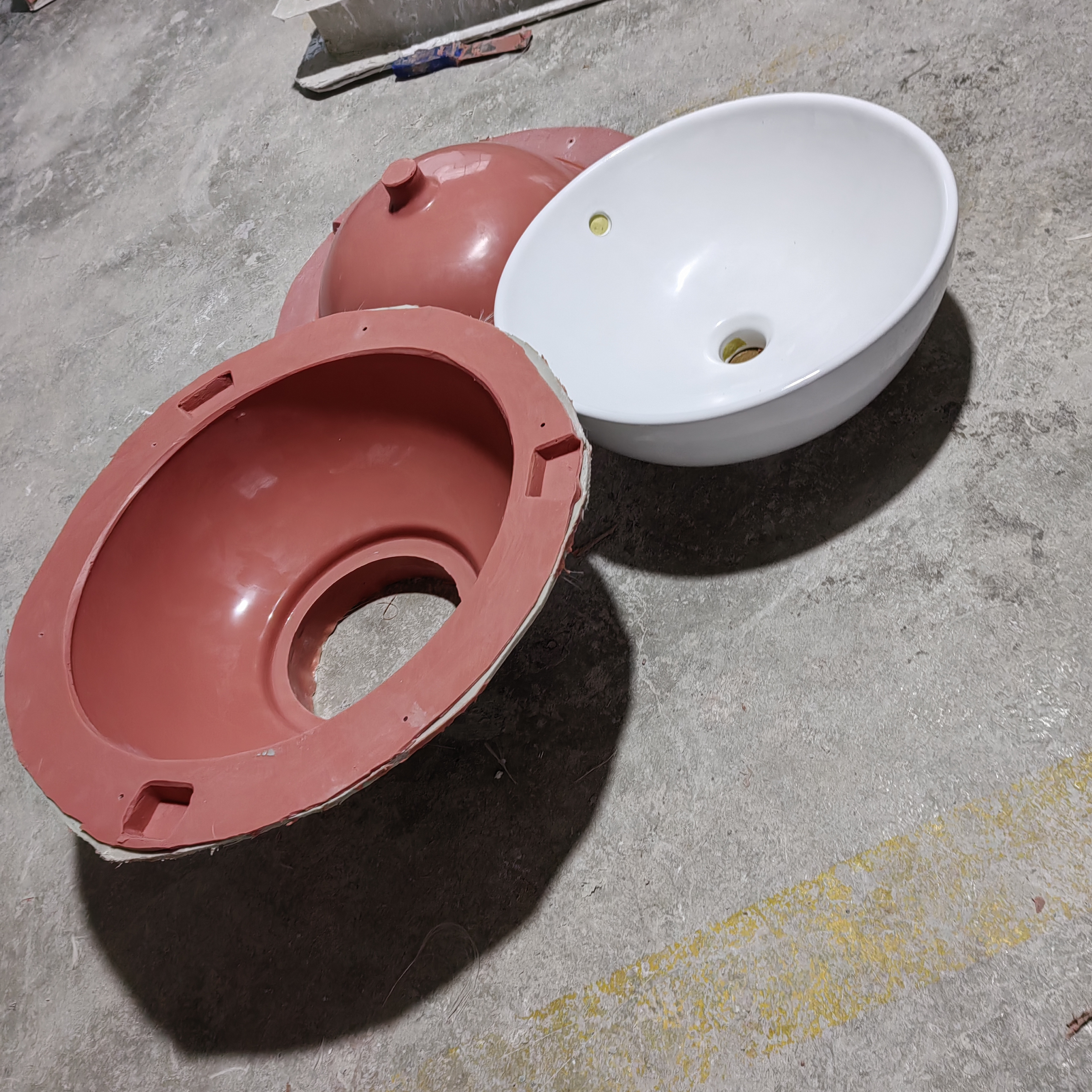 Concrete Silicone rubber molds for concrete wash sink