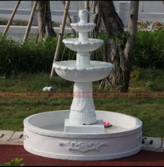 Large silicone casting concrete cement fountain molds