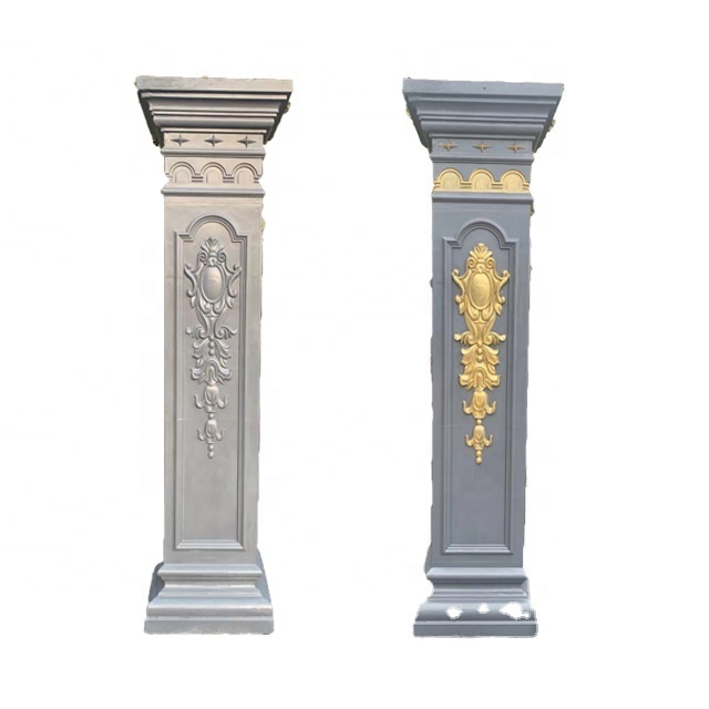 Plastic silicone rubber concrete roman pillar column molds