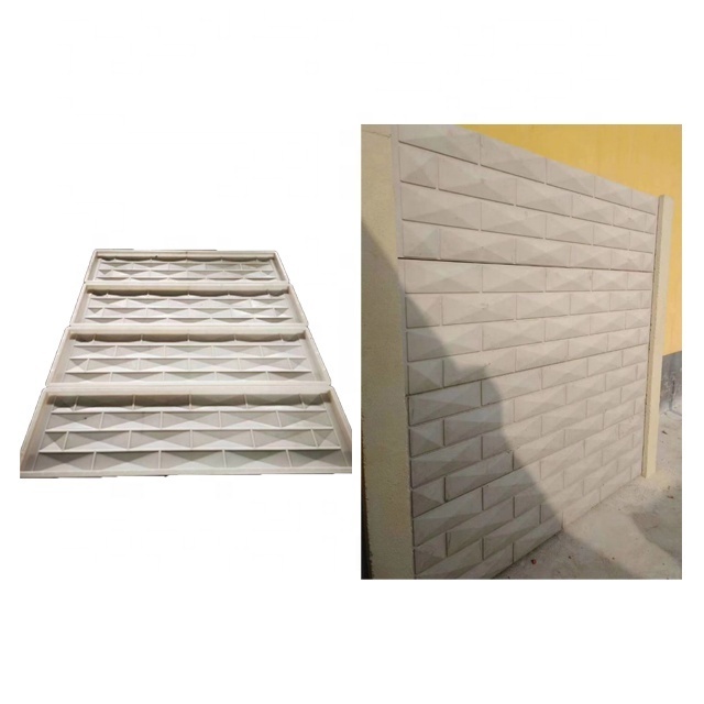 Plastic concrete interlocking hollow blocks bricks making interlock brick wall brick making molds