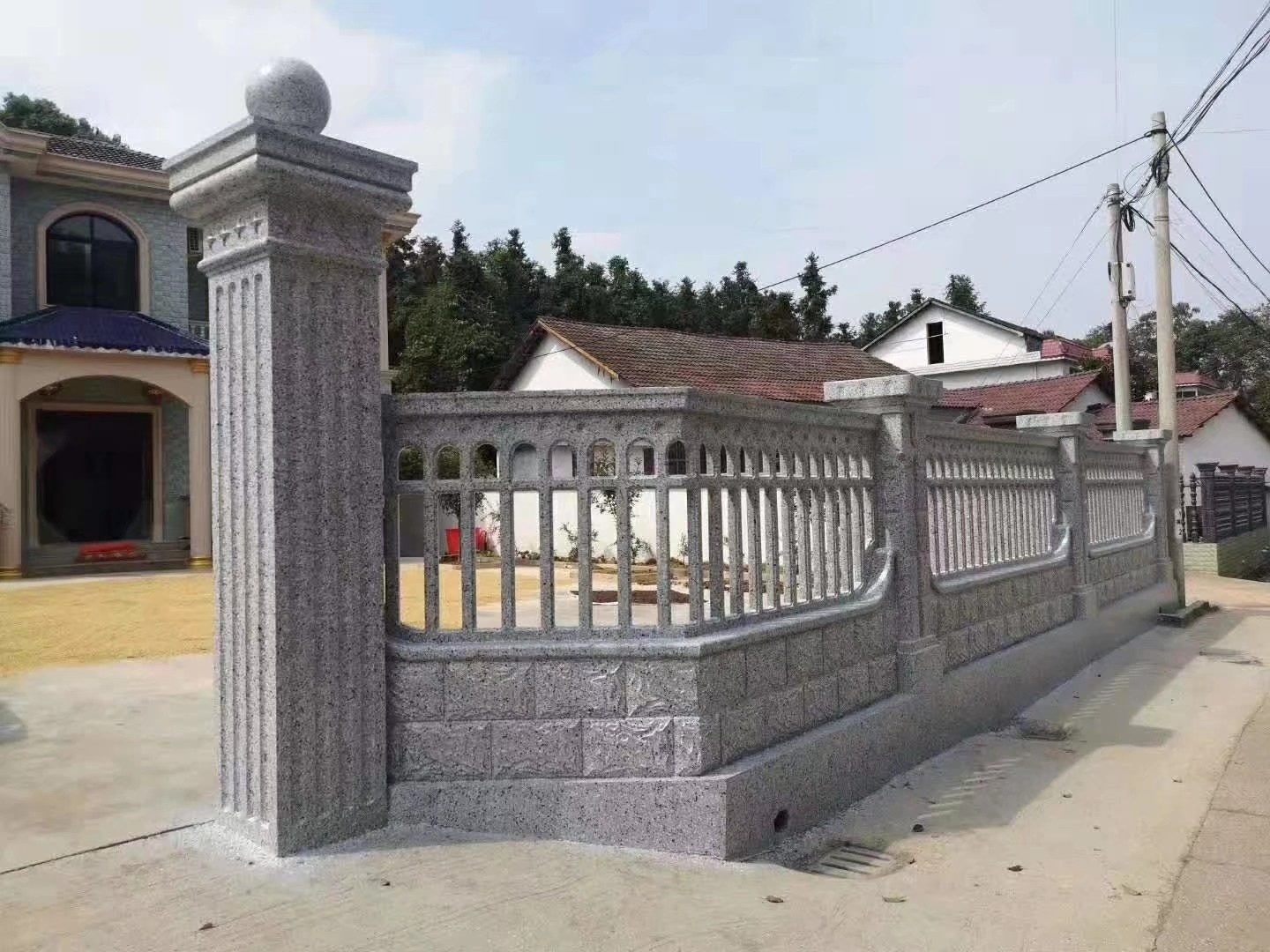 Precast concrete split rail fence panels molds for sale