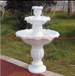 Large silicone casting concrete cement fountain molds