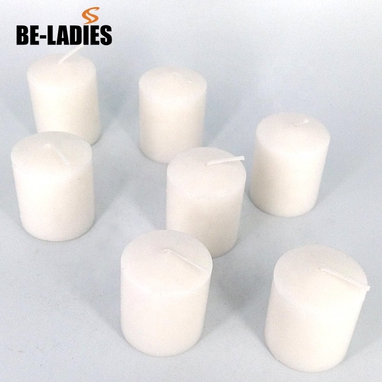 Wholesale colored scented aroma votive pillar candle with 10hrs burning time