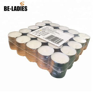 100pcs wholesale white unscented 4hrs tea light candles