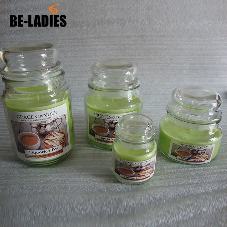 Party Decoration Yankee Style Luxury Large 100% Natural Gift Soya Wax Scented Candles In Glass Jar