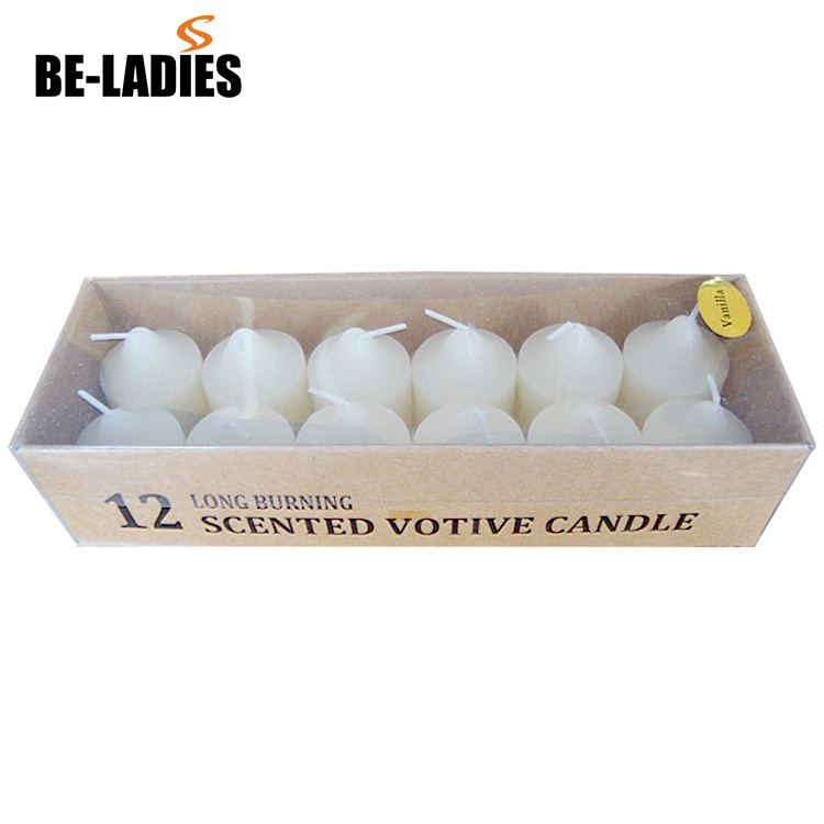 Home Decoration pillar wax household white plain candles