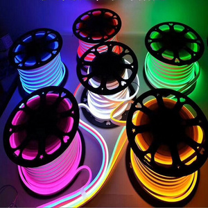 DC12V 5mm 6mm 8mm 5m 50m 100m ultra thin size silicone side top view led neon lights strip ip67 Led neon Flex for Sign