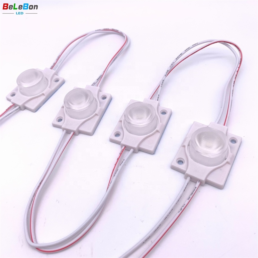 DC12V ABS material single 1 led 1.5W 2W model 3000K 4000K 6000K white side view injection led module for double side light box