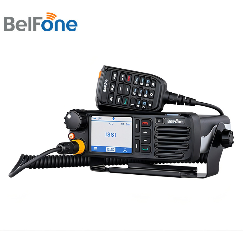 BelFone 10/20/50km Long Distance 50w VHF/UHF Transceiver GMRS Two Way Car Mounted DMR Digital Mobile Radio Walkie Talkie