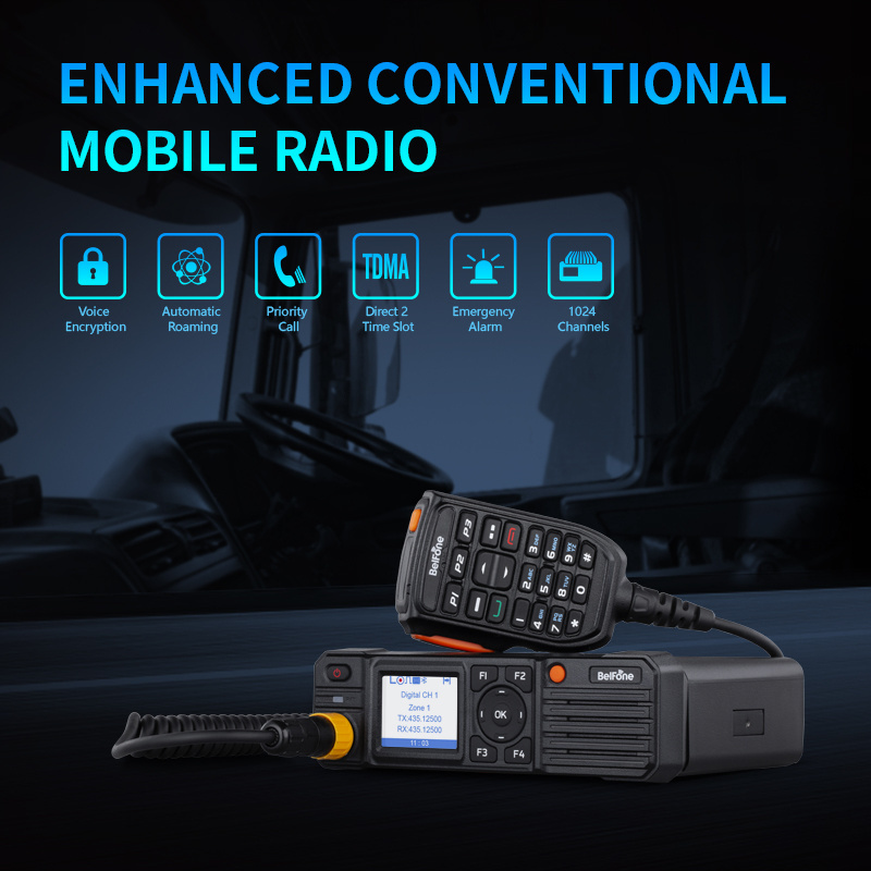 BF-TM8500 50 Watts VHF UHF DMR Digital Car Two Way Radio Mobile Radio Base Station