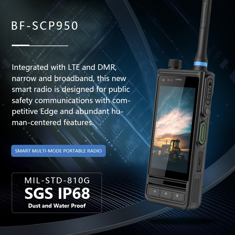 Belfone Bf-SCP950 IP68 Android System Analog Dmr Poc Telsiz Integrated Smart Radio Phone with Multi-Media Function