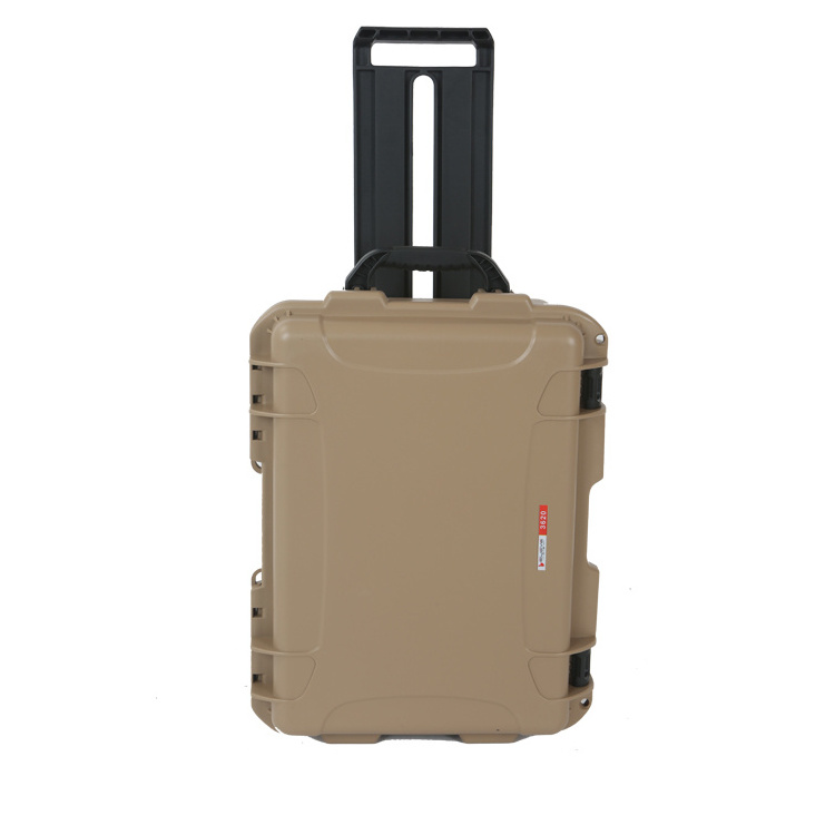 Rugged hard plastic case waterproof equipment tool case with foam and handle