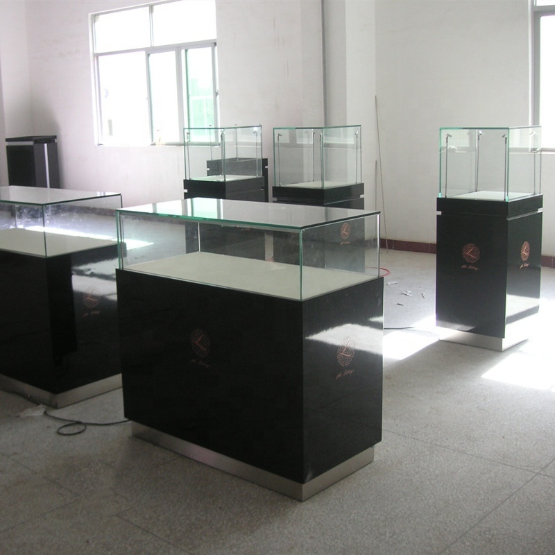 Factory Customized  Retail Display Counters Used Jewelry Showcases Cheap Wood Jewelry Cabinet for Sale