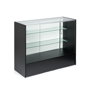 Hot Sale Glass Display Showcase with Led Light for Jewelry Wooden Display Case Smoke Retail Shop Tempered Glass Cabinet