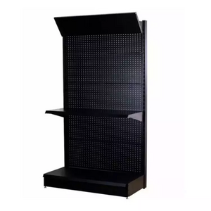 Customize Floor Popular Garage Hardware Store Black Hanging Tool Storage Display Rack Hook Pegboard Metal Display Rack