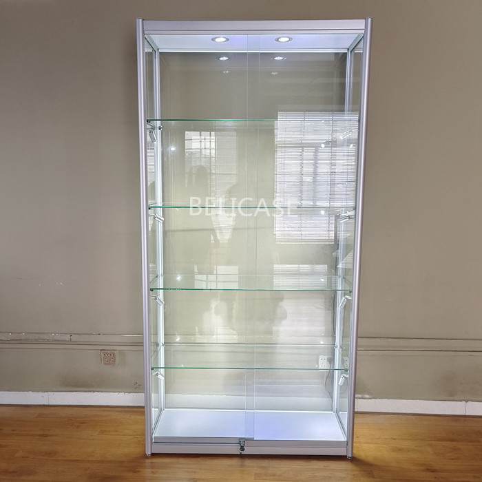 Various Design Vitrine Cabinet Display Cases with Lighting Retail Smoke Shop Interior Design Display Glass Showcase