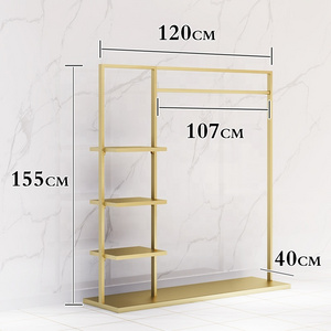 China manufacturer wholesale customizable design rose gold clothing rack