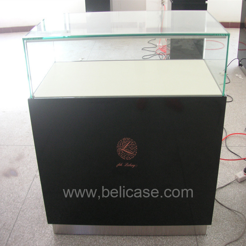 Factory Customized  Retail Display Counters Used Jewelry Showcases Cheap Wood Jewelry Cabinet for Sale