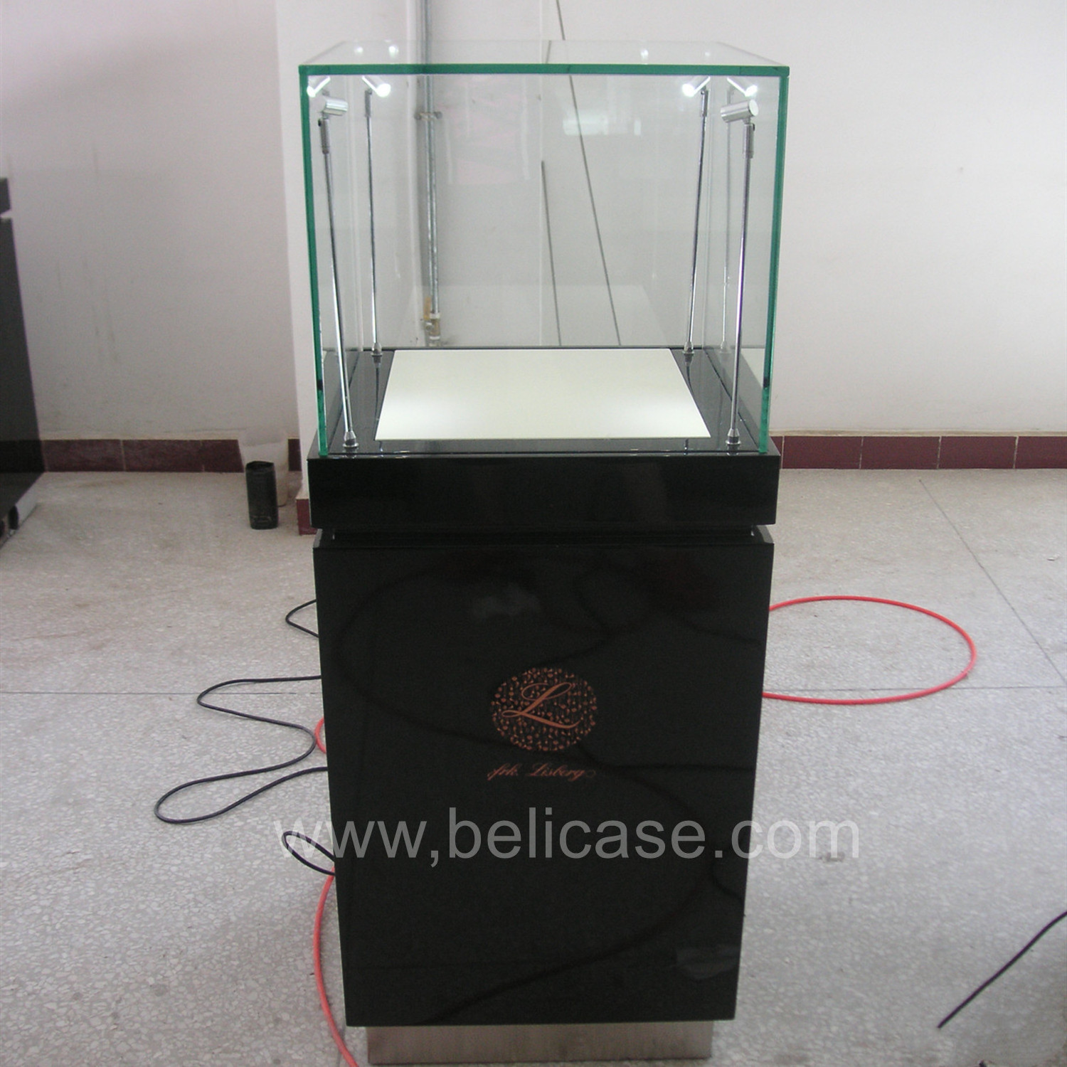 Factory Customized  Retail Display Counters Used Jewelry Showcases Cheap Wood Jewelry Cabinet for Sale