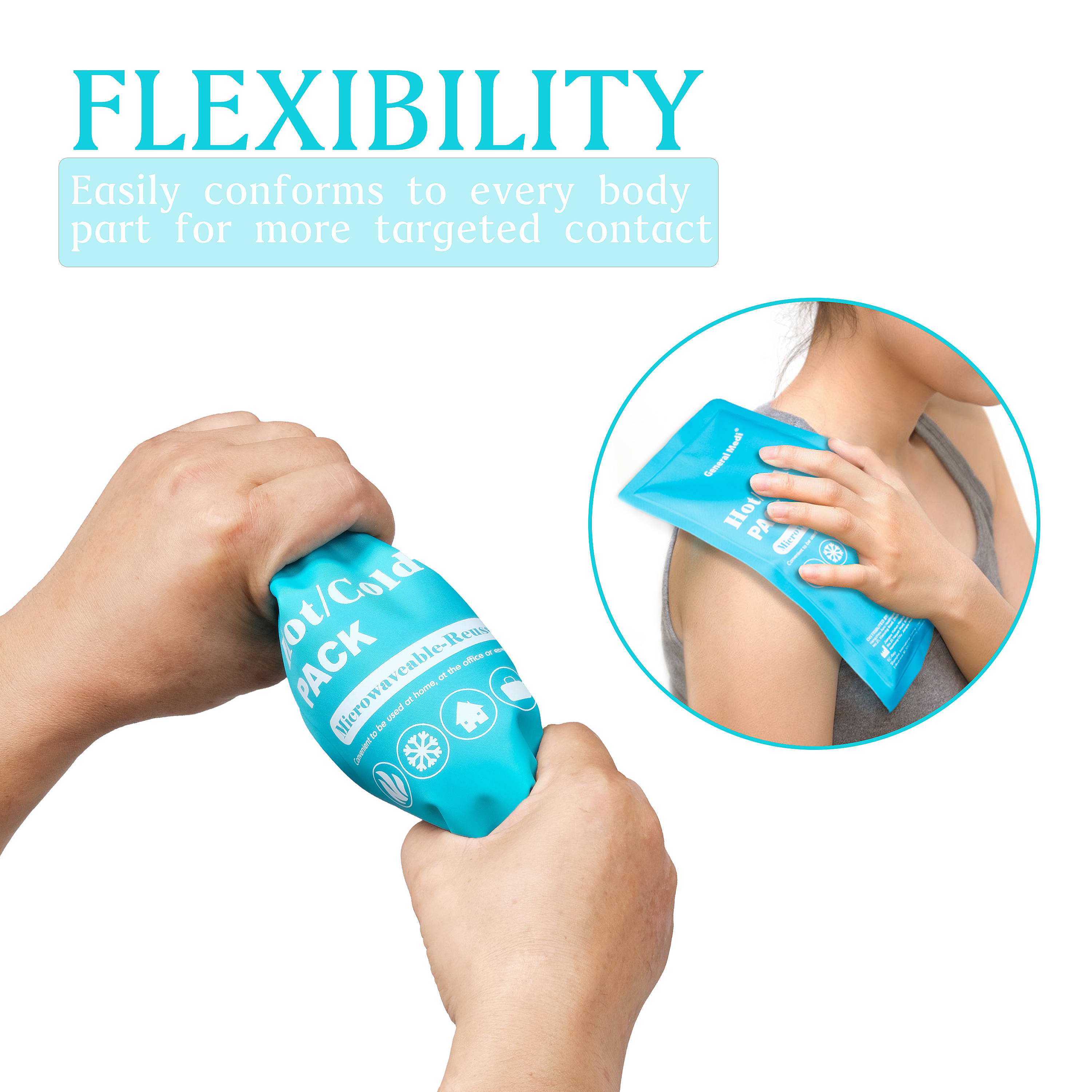 2023 Hot Selling CE Approved Reusable Ice Gel Packs Hot And Cold Compress Therapy Ice Pack For Relief