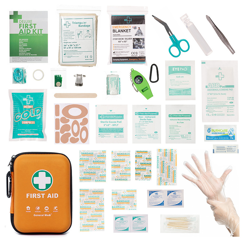 AOSI Best Selling Eco Friendly First Aid Kit With Medical Supplies For Home Outdoor